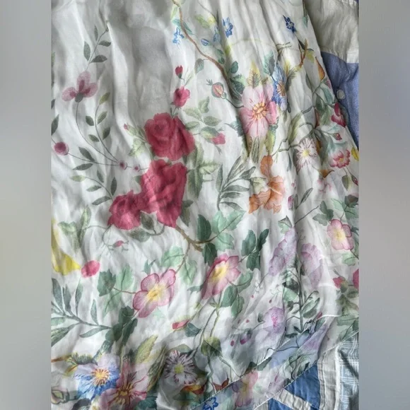 Elena Baldi White Floral Silk Bridal Dainty Ethereal Romantic Sleeveless Top - Picture 4 of 11